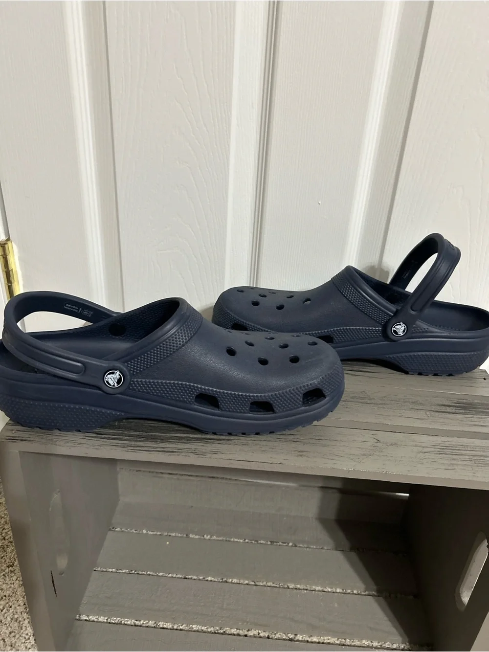 Navy Blue Men’s Crocs Classic Clogs Size 11 EUC